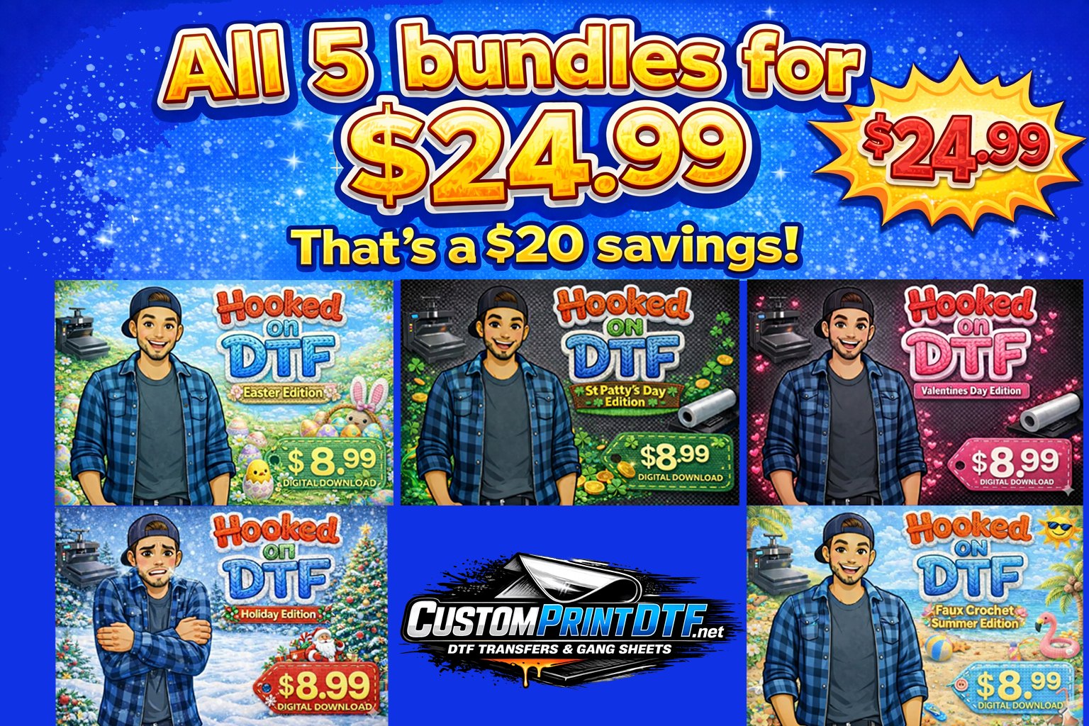 Faux Crochet ULTIMATE Bundle. Over 500 print ready files