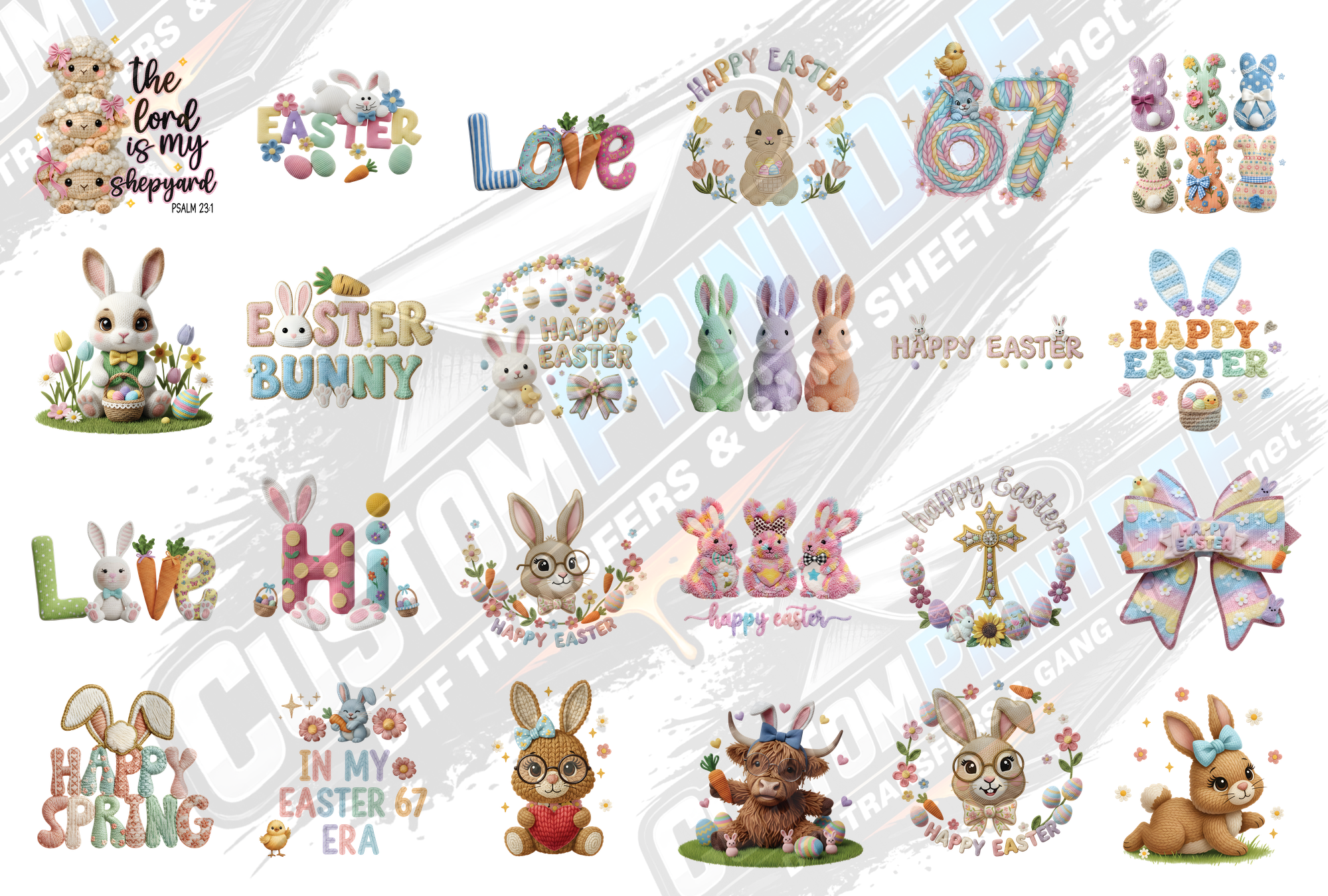 Faux Crochet Easter Edition Over 70 files
