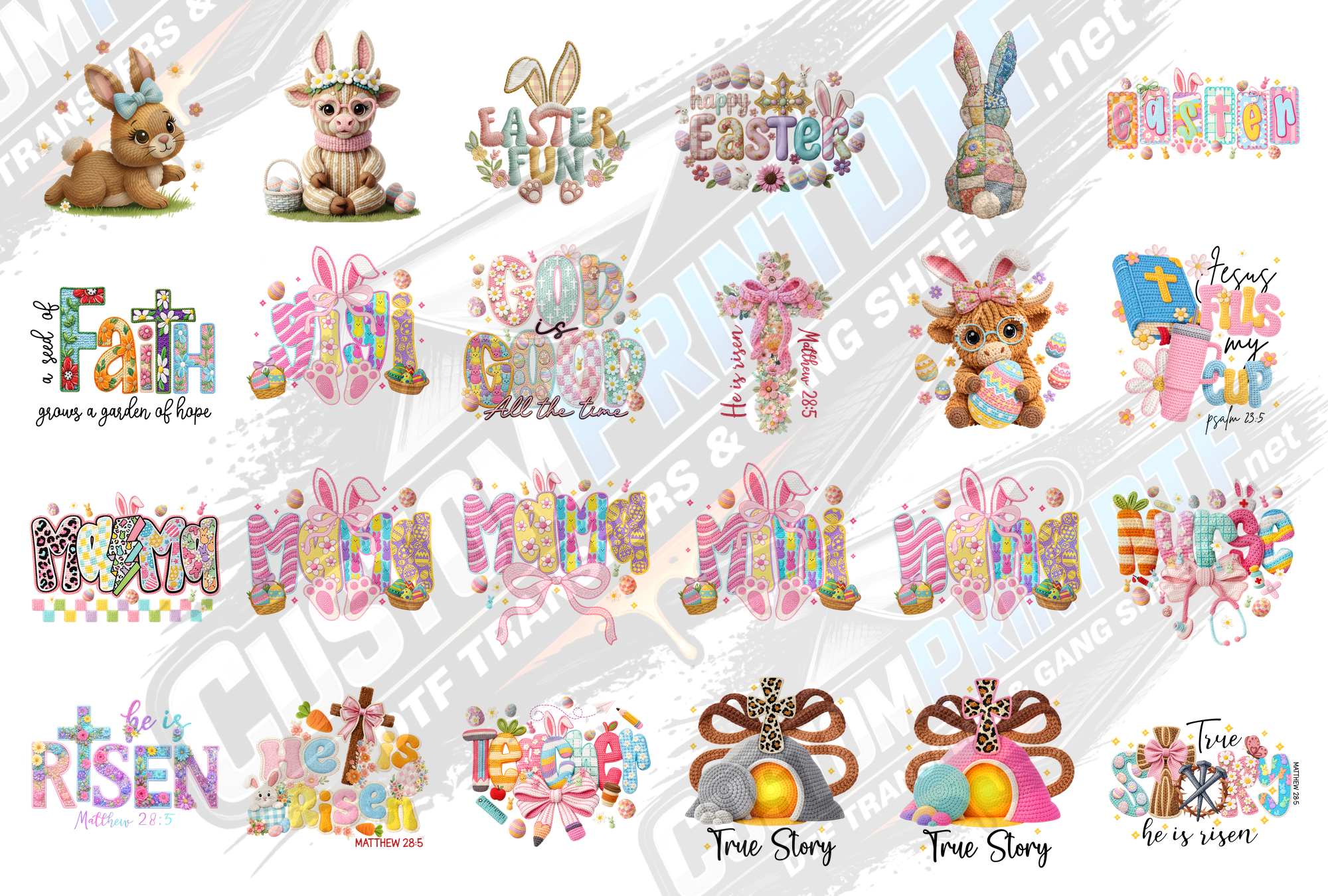 Faux Crochet Easter Edition Over 70 files