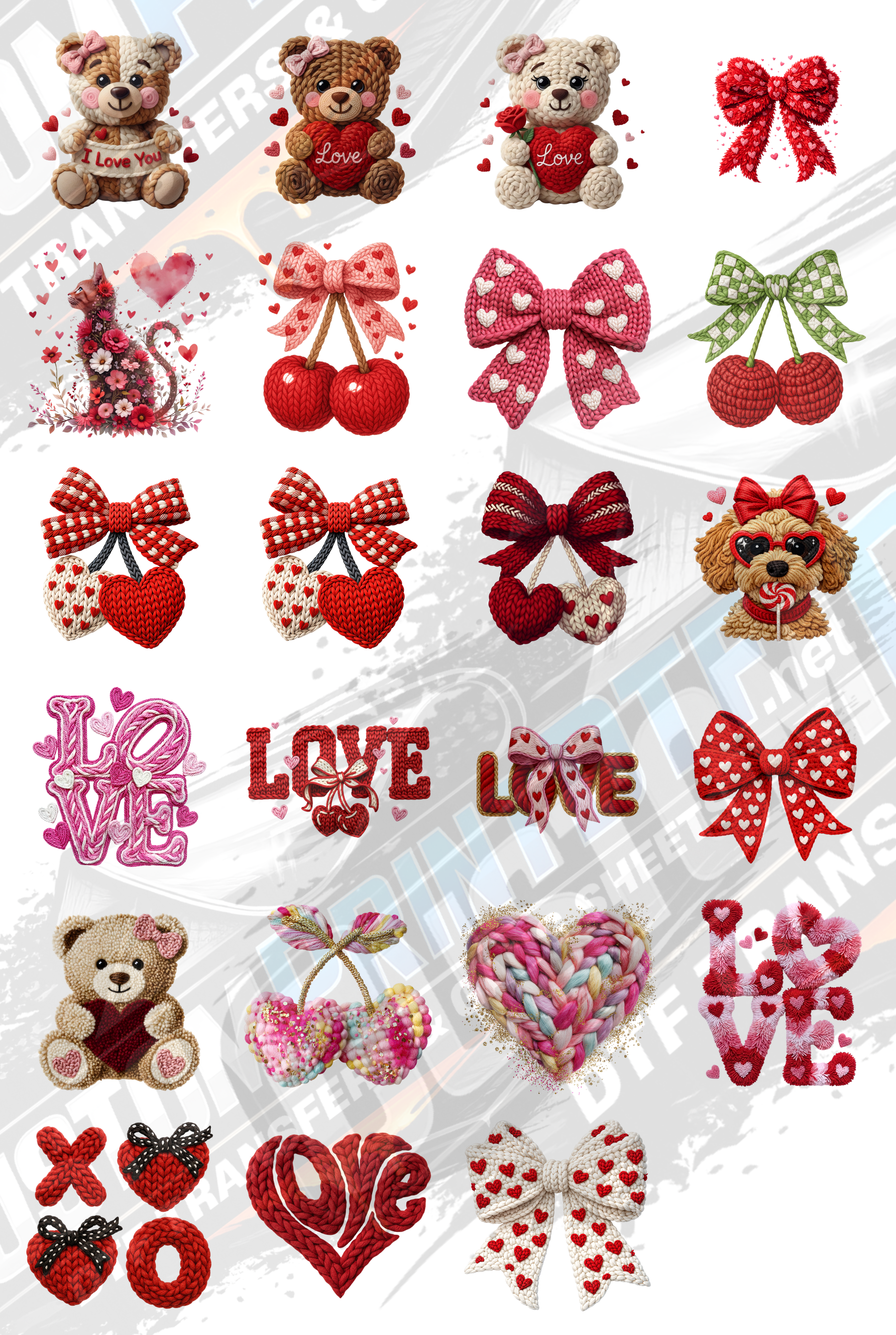Faux Crochet - Valentine Day Edition over 80 files!