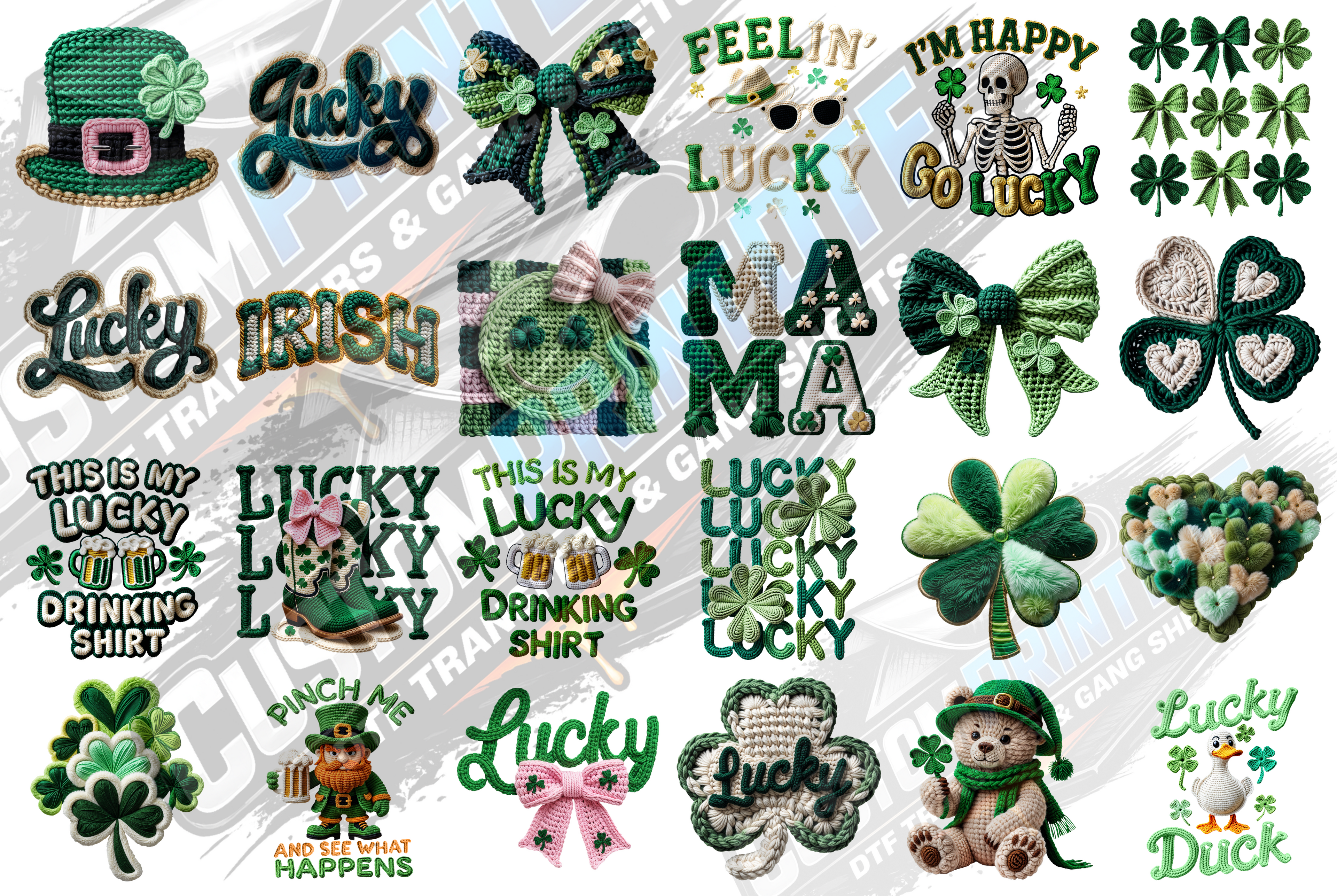 Faux Crochet - St Patty's Day Edition