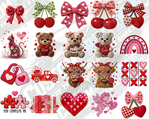 Faux Crochet - Valentine Day Edition over 80 files!