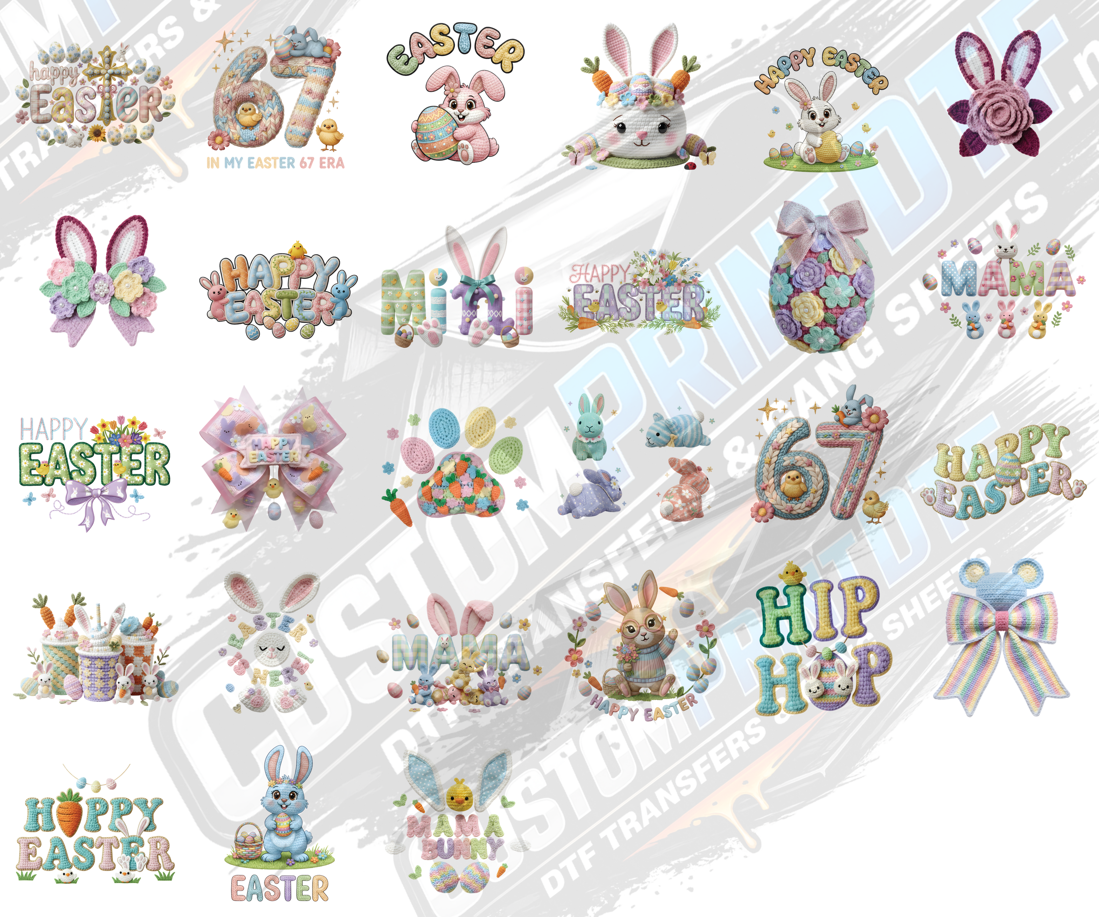 Faux Crochet Easter Edition Over 70 files